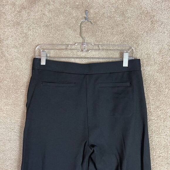 Betabrand Yoga Crop Pants Womens Size Medium Black Pleated Stretch Ponte Pull On - Picture 10 of 11